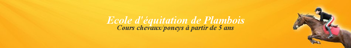 Ecole d'équitation de Plambois
